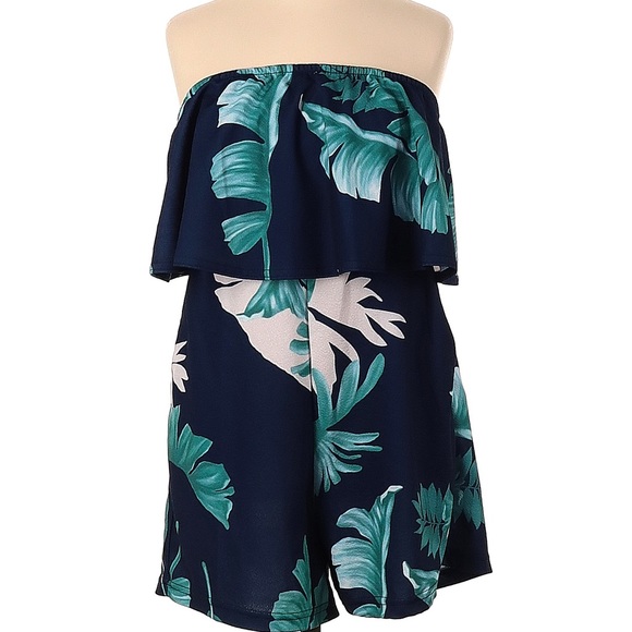 Beautiful Ecowish Tropical Print Romper in Size Small - Picture 1 of 2